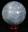 Polished Blue Calcite Sphere #32124-1